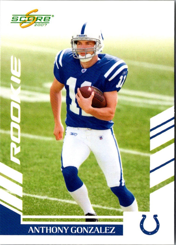 2007 Score Anthony Gonzalez #353 Rookie