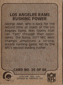 1978 Fleer Team Action Rushing Power (Offense)