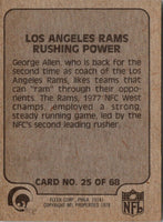 1978 Fleer Team Action Rushing Power (Offense) #25