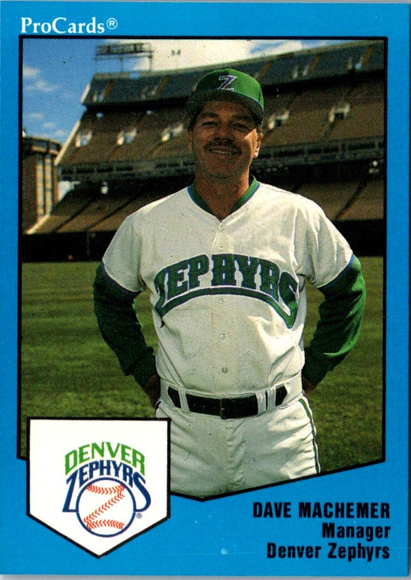 1989 ProCards Minor League Team Sets Dave Machemer #37