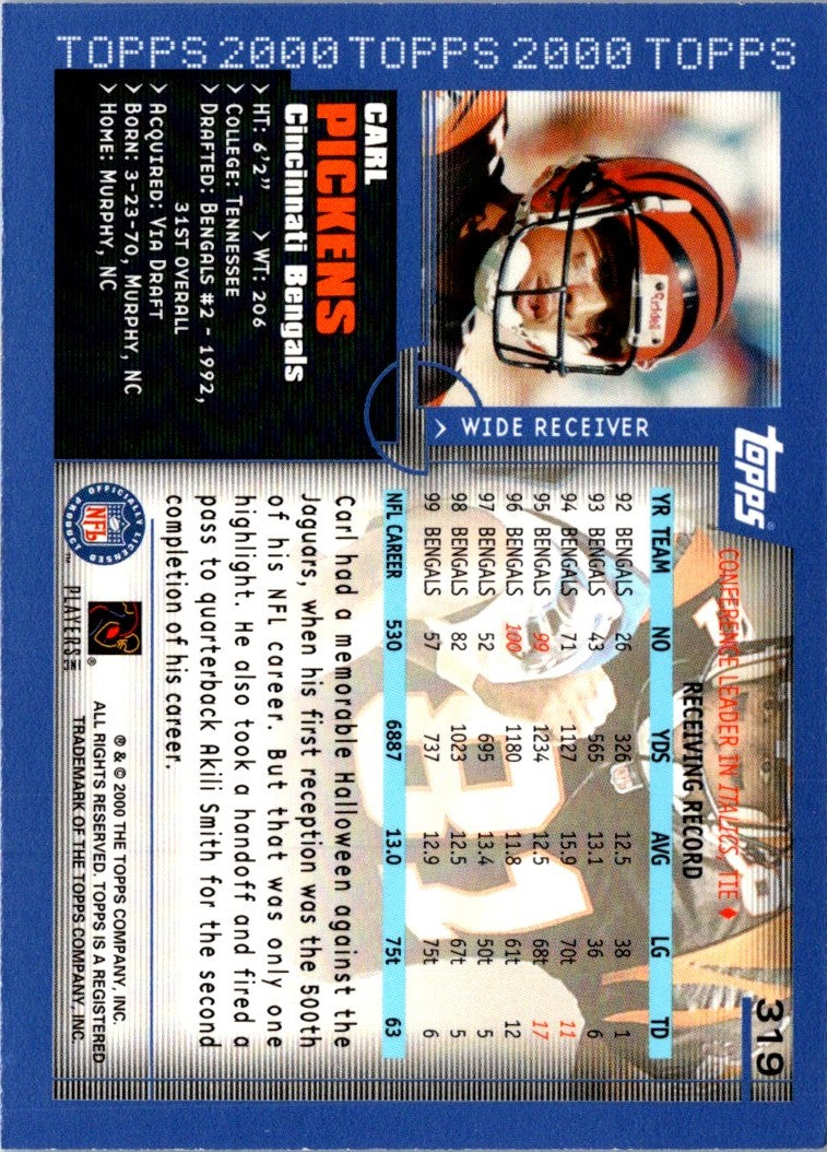 2000 Topps Carl Pickens