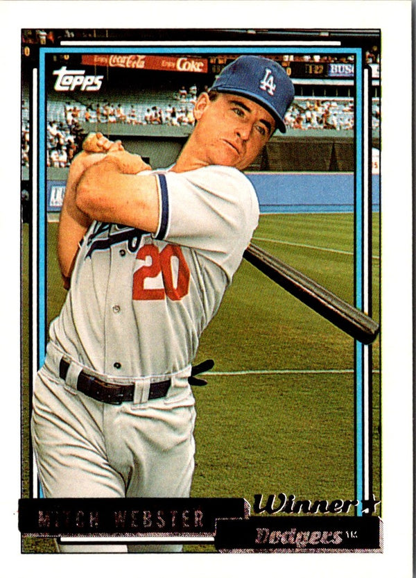 1992 Topps Mitch Webster #233