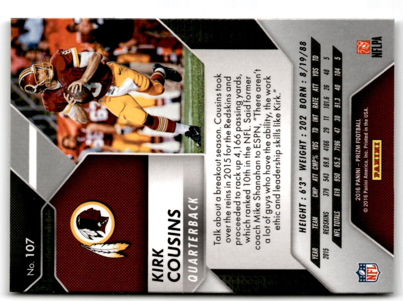 2016 Panini Prizm Kirk Cousins