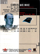 2002 Fleer Box Score Chris Weinke