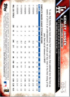 2016 Topps Opening Day Blue Foil Kenley Jansen #OD-5