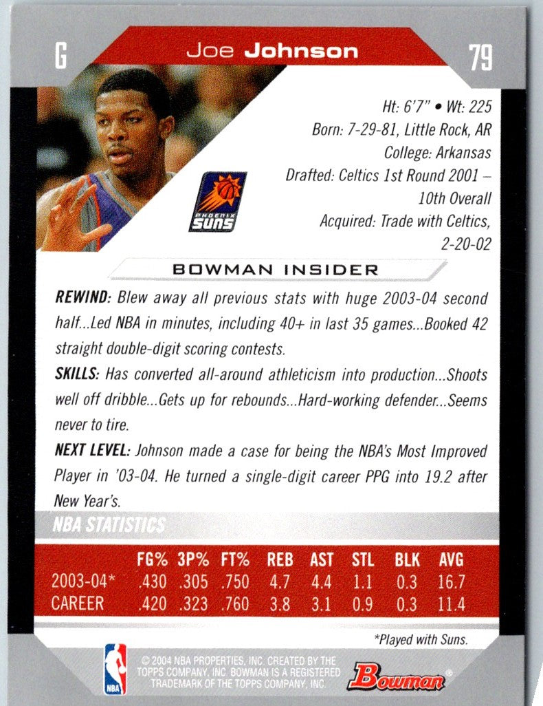 2004 Bowman Joe Johnson