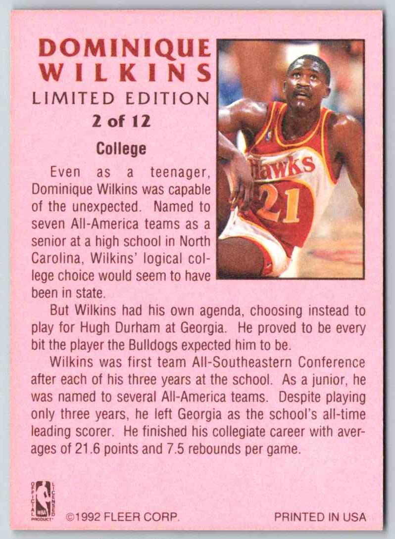 1995 Fleer Ultra Dominique Wilkins