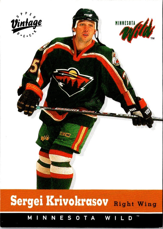 2000 Upper Deck Vintage Sergei Krivokrasov #180