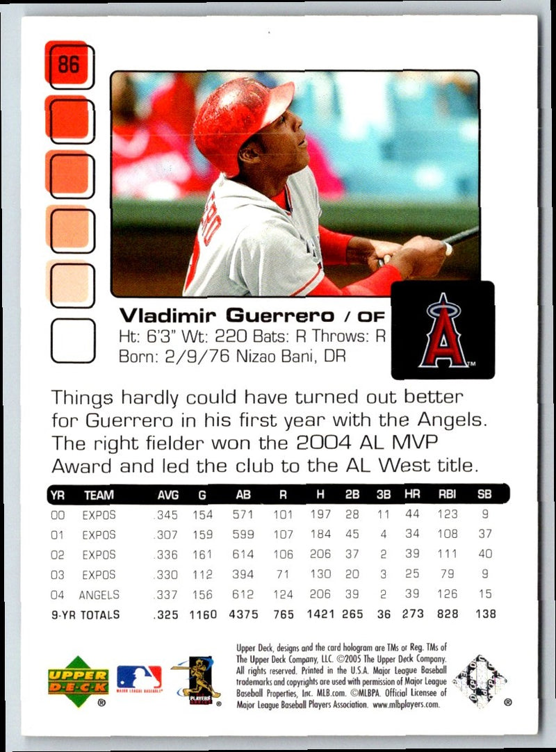 2005 Upper Deck Pros & Prospects Vladimir Guerrero