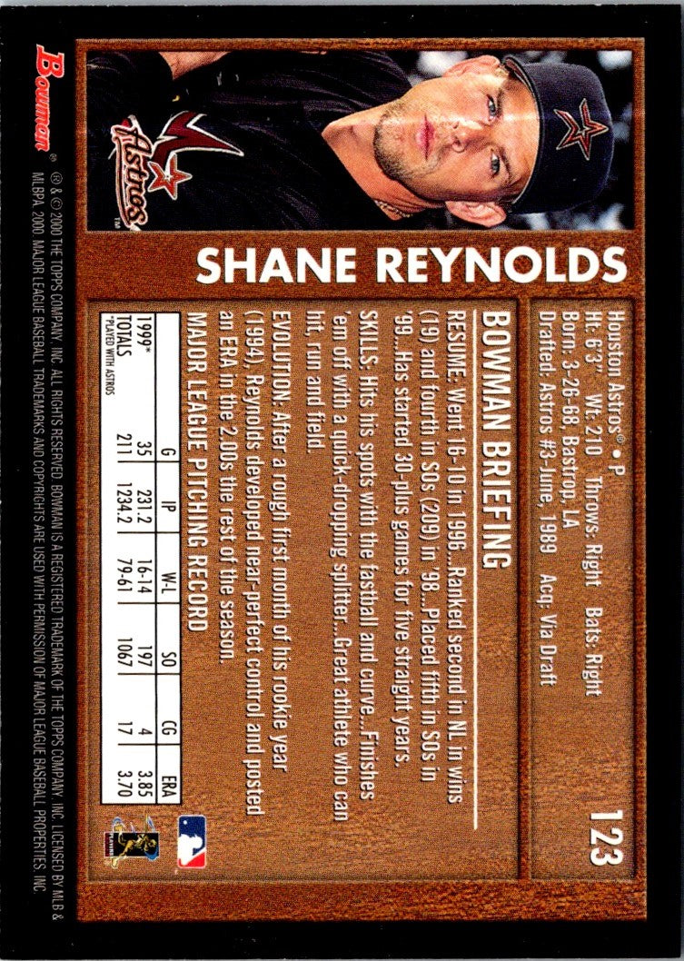 2000 Bowman Shane Reynolds
