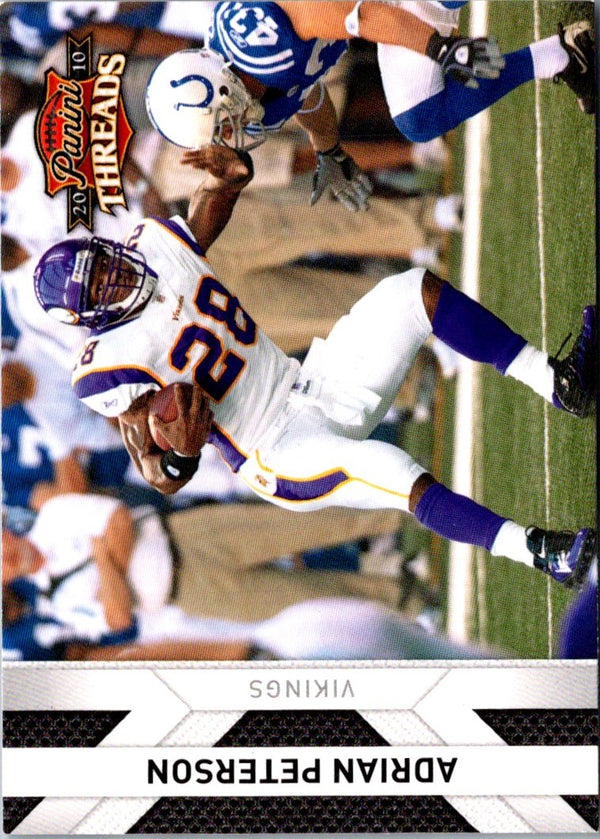 2010 Panini Threads Adrian Peterson #80