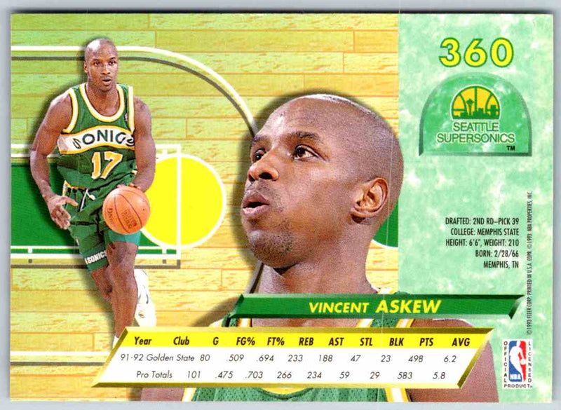 1992 Fleer Ultra Vincent Askew