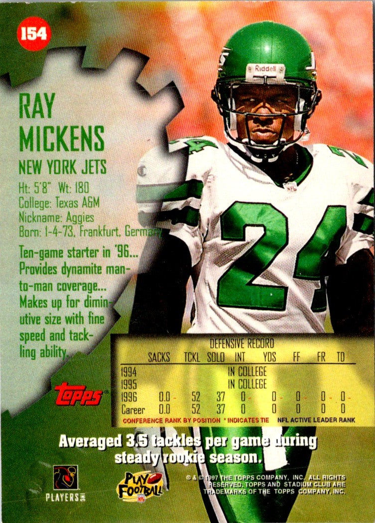 1997 Stadium Club Ray Mickens