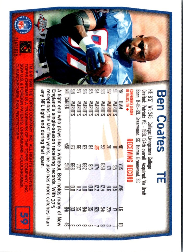 1999 Topps Chrome Ben Coates