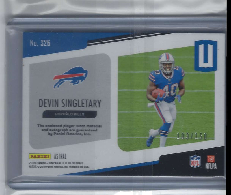 2019 Panini Absolute Devin Singletary