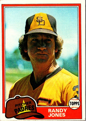 1981 Topps Randy Jones #458