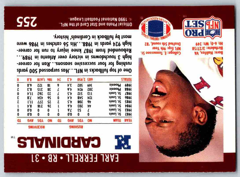 1990 Pro Set Earl Ferrell
