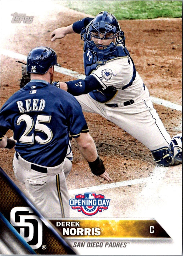 2016 Topps Opening Day Derek Norris #OD-4