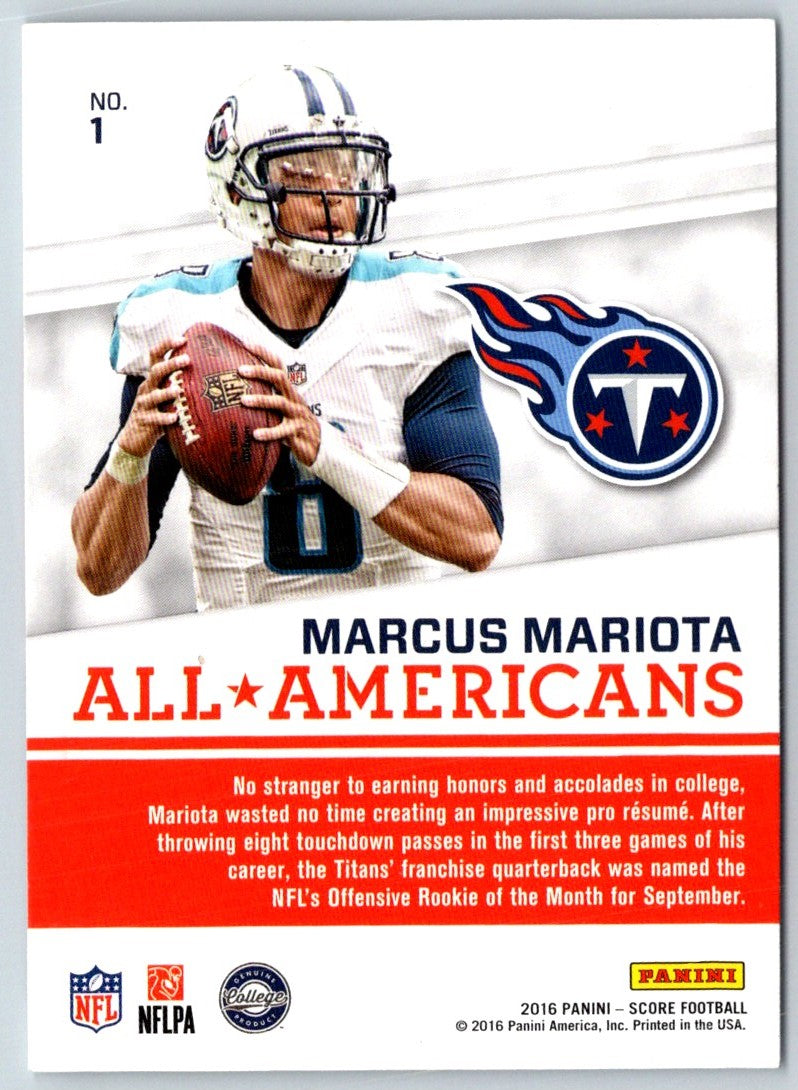 2016 Score All-Americans Green Marcus Mariota