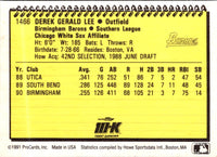 1991 ProCards Derek Lee #1466