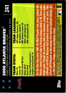 2007 Topps Atlanta Braves