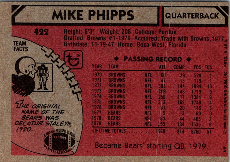 1980 Topps Mike Phipps
