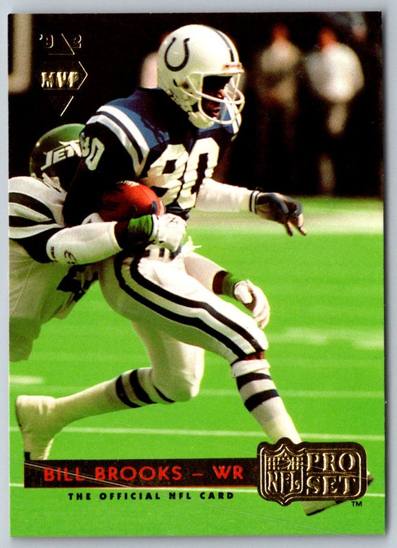 1992 Pro Set Gold MVPs Bill Brooks #MVP6