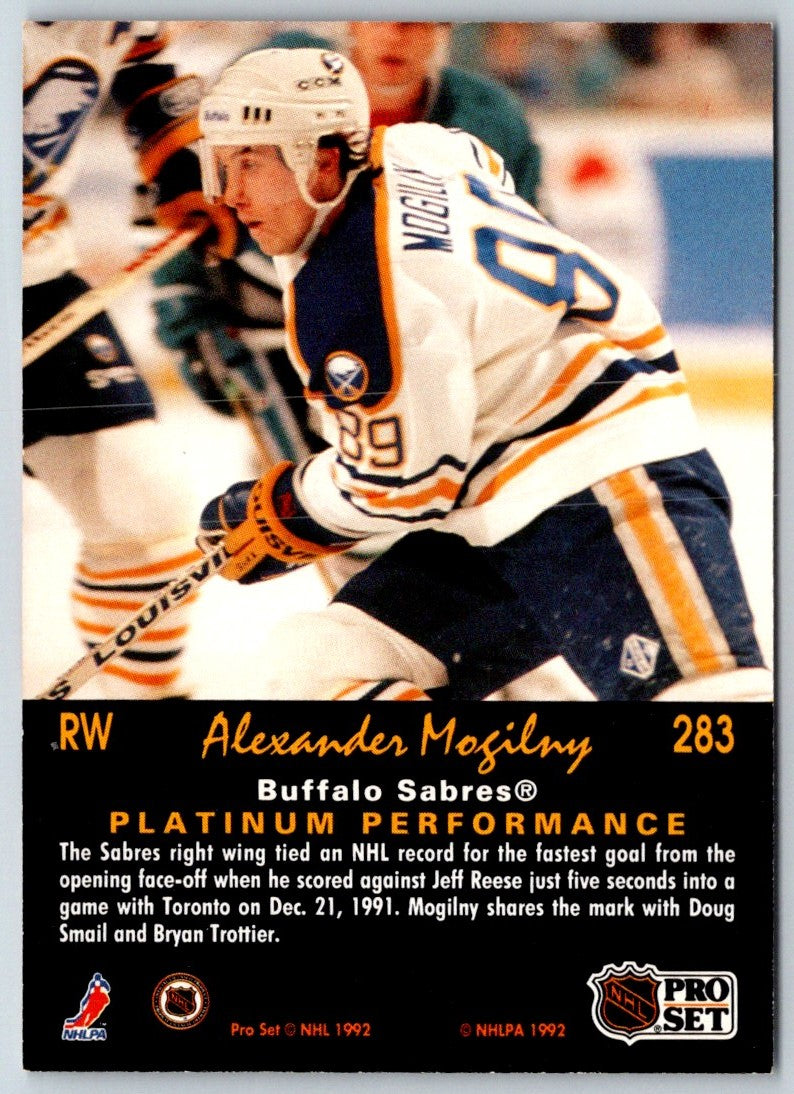 1991 Pro Set Platinum Alexander Mogilny