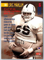 1994 Topps Stadium Club Football Eric Mahlum #361