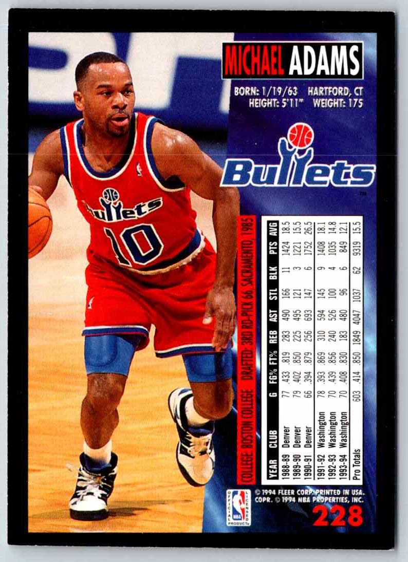 1993 Upper Deck Micheal Adams