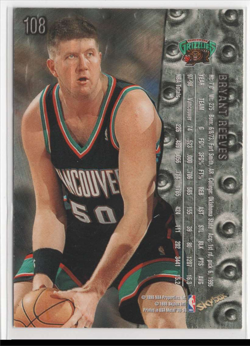 1999 Metal Vancouver Grizzlies