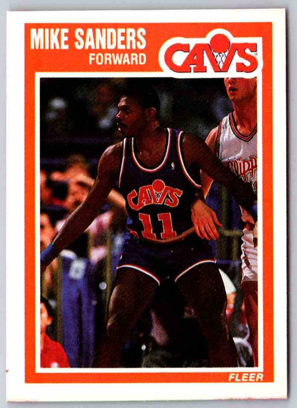 1989 Fleer Mike Sanders #30