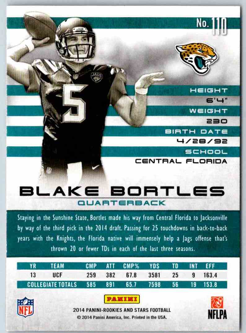 2014 Panini Rookies And Stars Blake Bortles