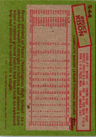 1985 Topps Bruce Kison #544