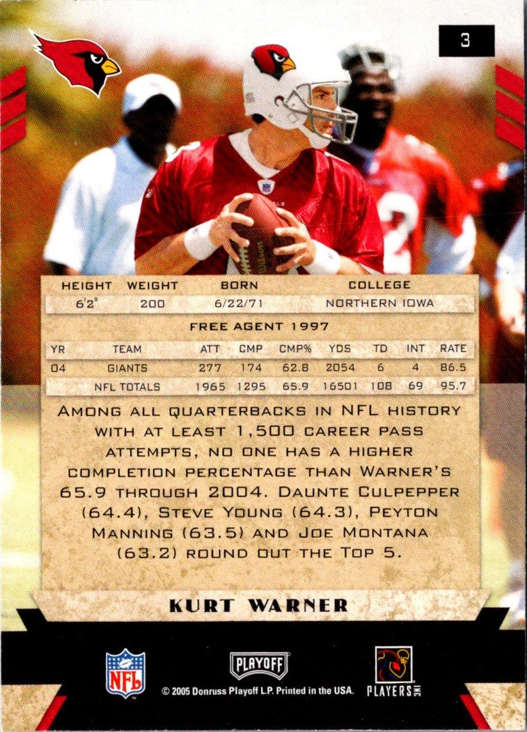 2005 Playoff Honors Kurt Warner