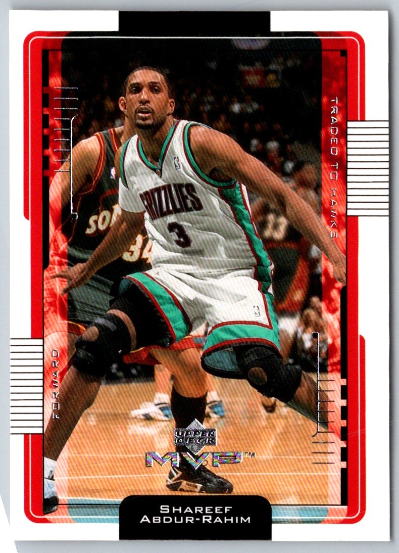 2001 Upper Deck MVP Shareef Abdur-Rahim