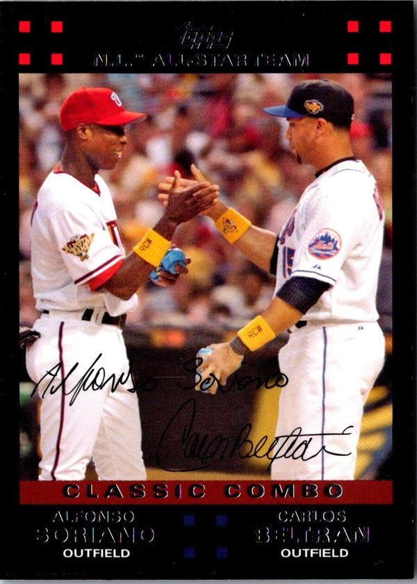 2007 Topps Alfonso Soriano/Carlos Beltran #176