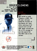2002 Fleer Box Score Roger Clemens #56