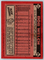 1986 Topps Bob Welch #549