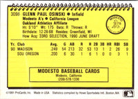1991 ProCards Glenn Osinski #3098