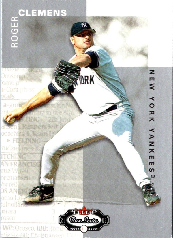 2002 Fleer Box Score Roger Clemens #56