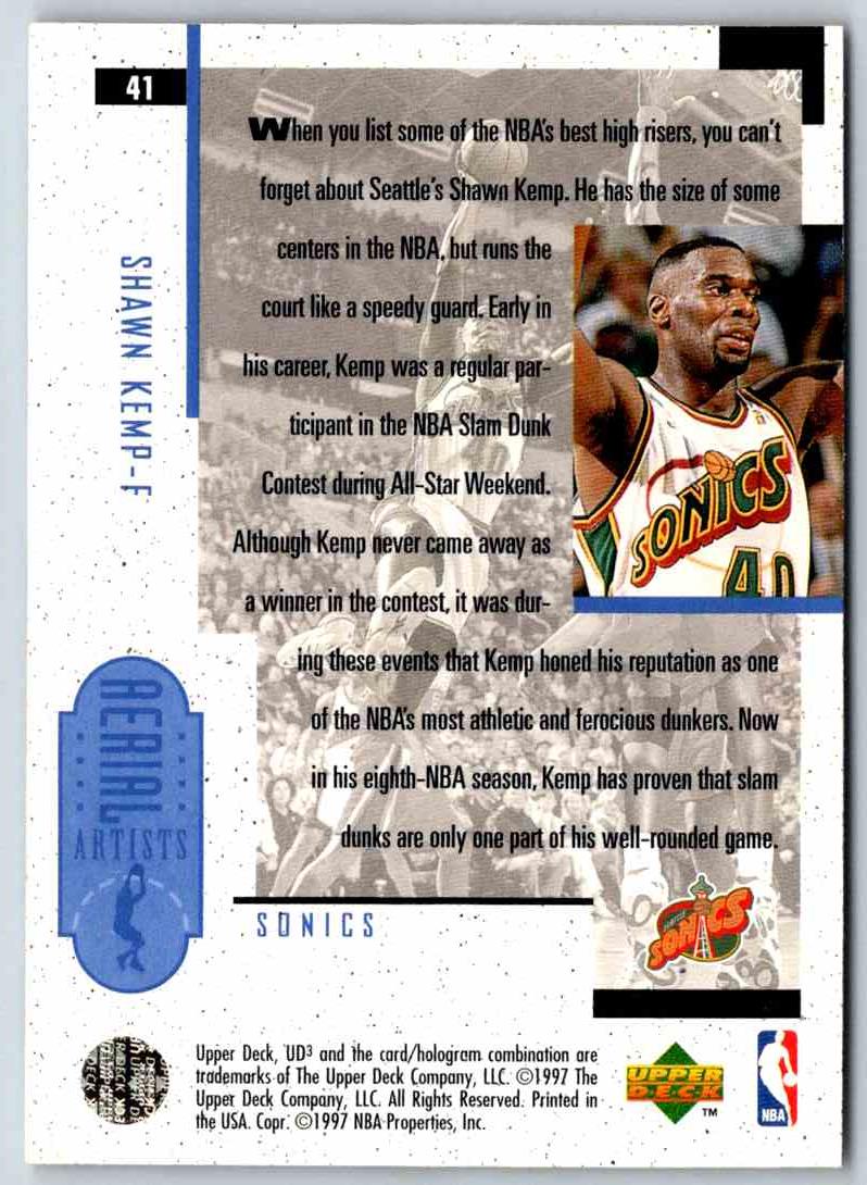 1995 Upper Deck Shawn Kemp