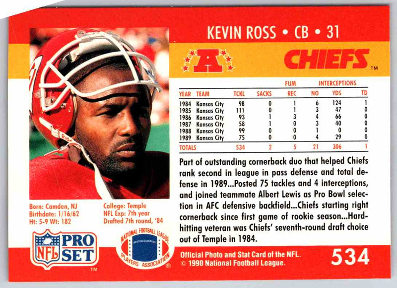 1990 Proset Kevin Ross