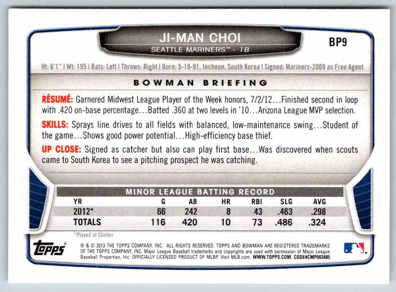 2014 Bowman Ji-Man Choi