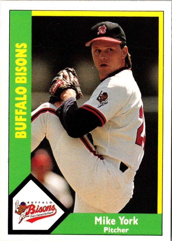 1990 CMC Buffalo Bisons Mike York #11