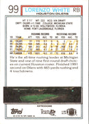 1992 Topps Lorenzo White
