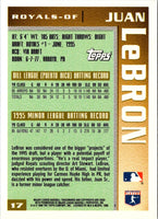 1996 Topps Juan LeBron #17