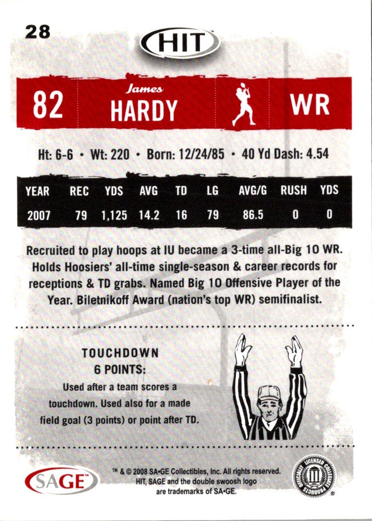 2008 SAGE HIT James Hardy