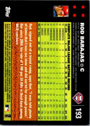 2007 Topps Rod Barajas