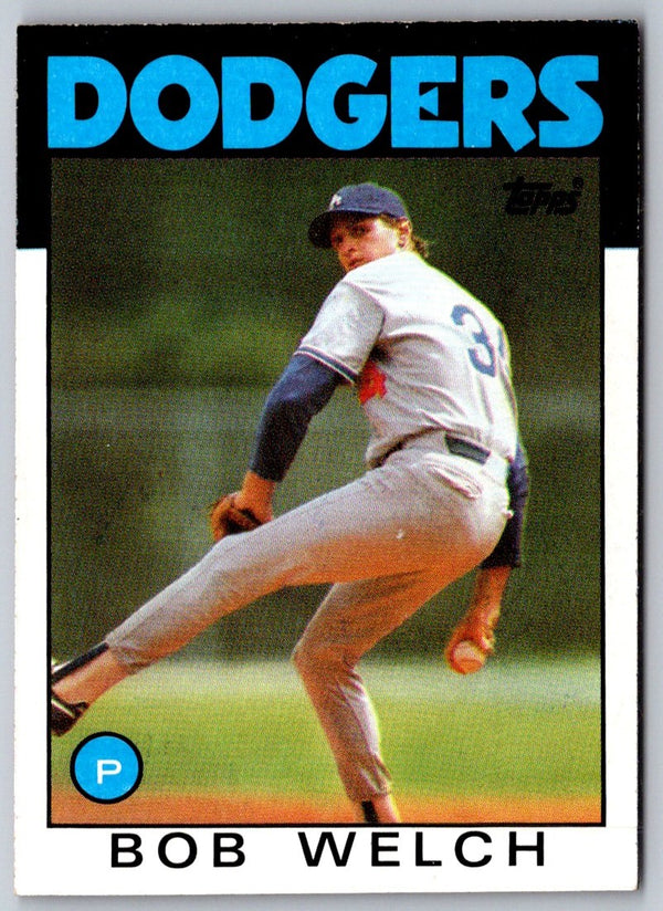 1986 Topps Bob Welch #549
